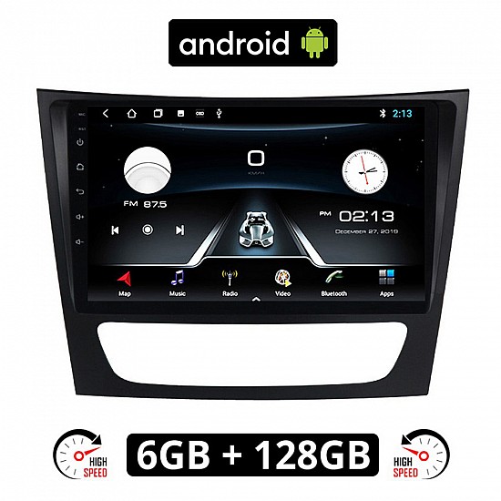 MERCEDES E (W211) 2003-2009 Android οθόνη αυτοκίνητου 6GB με GPS WI-FI (ηχοσύστημα αφής 9 ιντσών OEM Youtube Playstore MP3 USB Radio Bluetooth Mirrorlink εργοστασιακή, 4x60W, Benz) ME35-6GB