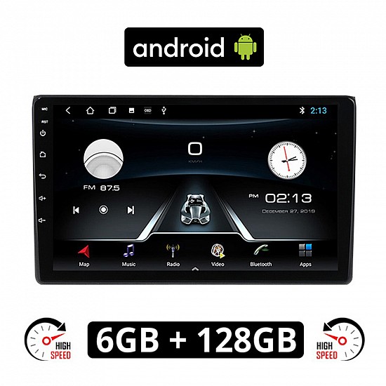 AUDI A4 (2002-2008) Android οθόνη αυτοκίνητου 6GB με GPS WI-FI (ηχοσύστημα αφής 9 ιντσών OEM Youtube Playstore MP3 USB Radio Bluetooth Mirrorlink εργοστασιακή, 4x60W, AUX) AU24-6GB