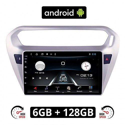 CITROEN ELYSEE (μετά το 2012) Android οθόνη αυτοκίνητου 6GB με GPS WI-FI (ηχοσύστημα αφής 9" ιντσών OEM Youtube Playstore MP3 USB Radio Bluetooth Mirrorlink εργοστασιακή, 4x60W, AUX) CIT26-6GB