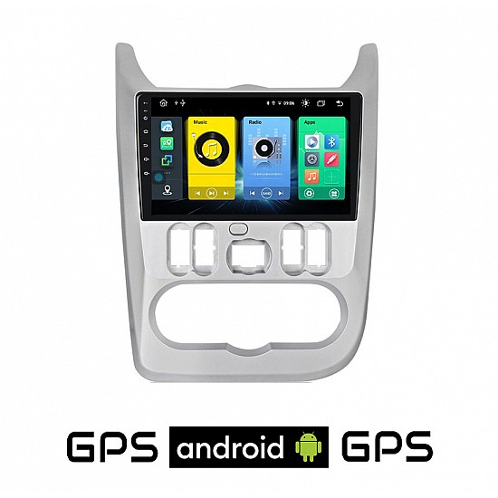 DACIA DUSTER - LOGAN - SANDERO 2006-2012 Android οθόνη αυτοκίνητου με GPS WI-FI (ηχοσύστημα αφής 9 ιντσών OEM Youtube Playstore MP3 USB Radio Bluetooth Mirrorlink εργοστασιακή, 4x60W, AUX) DA26