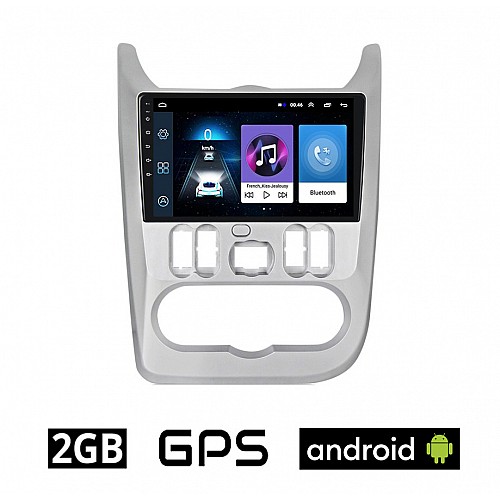 DACIA DUSTER - LOGAN - SANDERO 2006-2012 Android οθόνη αυτοκίνητου 2GB με GPS WI-FI (ηχοσύστημα αφής 9" ιντσών OEM Youtube Playstore MP3 USB Radio Bluetooth Mirrorlink εργοστασιακή, 4x60W, AUX) DA26-2GB