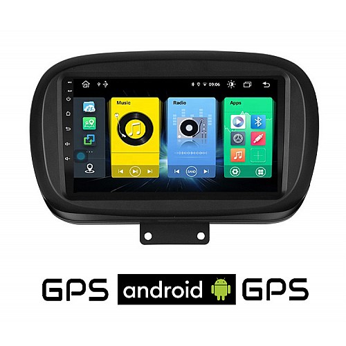 FIAT 500X (μετά το 2014) Android οθόνη αυτοκίνητου με GPS WI-FI (ηχοσύστημα αφής 9" ιντσών OEM Youtube Playstore MP3 USB Radio Bluetooth Mirrorlink εργοστασιακή, 4x60W, AUX) FI88
