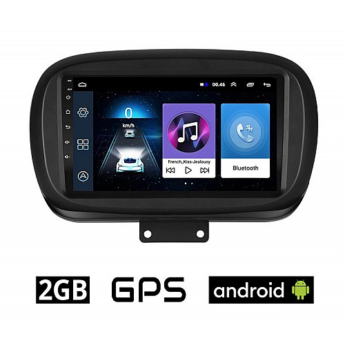 FIAT 500X (μετά το 2014) Android οθόνη αυτοκίνητου 2GB με GPS WI-FI (ηχοσύστημα αφής 9" ιντσών OEM Youtube Playstore MP3 USB Radio Bluetooth Mirrorlink εργοστασιακή, 4x60W, AUX) FI88-2GB