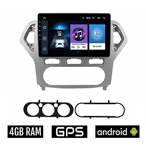 FORD MONDEO (2007 - 2010) Android οθόνη αυτοκίνητου 4GB με GPS WI-FI (ηχοσύστημα αφής 10" ιντσών OEM Youtube Playstore MP3 USB Radio Bluetooth Mirrorlink εργοστασιακή, 4x60W, AUX)