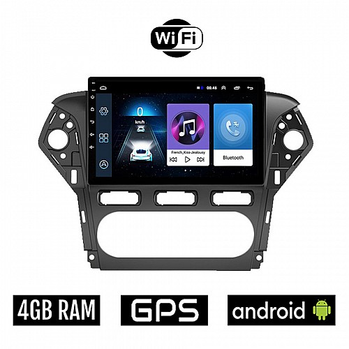 FORD MONDEO (2010 - 2013) Android οθόνη αυτοκίνητου 4GB με GPS WI-FI (ηχοσύστημα αφής 10" ιντσών OEM Youtube Playstore MP3 USB Radio Bluetooth Mirrorlink εργοστασιακή, 4x60W, AUX)