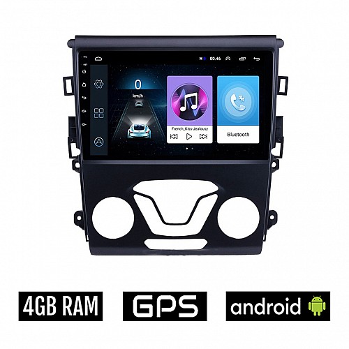 FORD MONDEO (μετά το 2013) Android οθόνη αυτοκίνητου 4GB με GPS WI-FI (ηχοσύστημα αφής 9" ιντσών OEM Youtube Playstore MP3 USB Radio Bluetooth Mirrorlink εργοστασιακή, 4x60W, AUX)