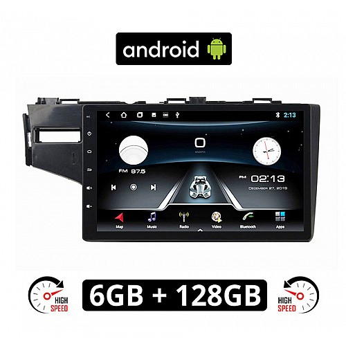 HONDA JAZZ (μετά το 2013) Android οθόνη αυτοκίνητου 6GB με GPS WI-FI (ηχοσύστημα αφής 10" ιντσών OEM Youtube Playstore MP3 USB Radio Bluetooth Mirrorlink εργοστασιακή, 4x60W, AUX, πλοηγός)