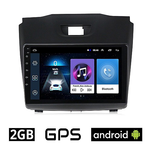 ISUZU D-MAX (2012 - 2020) Android οθόνη αυτοκίνητου 2GB με GPS WI-FI (ηχοσύστημα αφής 9" ιντσών OEM Youtube Playstore MP3 USB Radio Bluetooth Mirrorlink εργοστασιακή, 4x60W, AUX) IS78-2GB