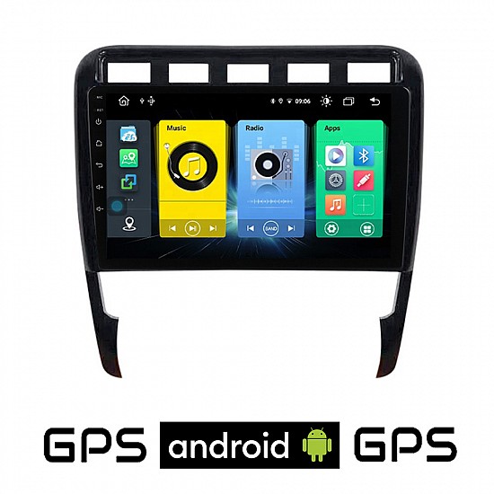 PORSCHE CAYENNE (2002 - 2011) Android οθόνη αυτοκίνητου με GPS WI-FI (ηχοσύστημα αφής 9 ιντσών OEM Youtube Playstore MP3 USB Radio Bluetooth Mirrorlink εργοστασιακή, 4x60W, AUX) PO93