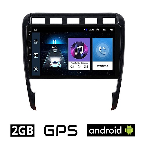 PORSCHE CAYENNE (2002 - 2011) Android οθόνη αυτοκίνητου 2GB με GPS WI-FI (ηχοσύστημα αφής 9" ιντσών OEM Youtube Playstore MP3 USB Radio Bluetooth Mirrorlink εργοστασιακή, 4x60W, AUX) PO93-2GB