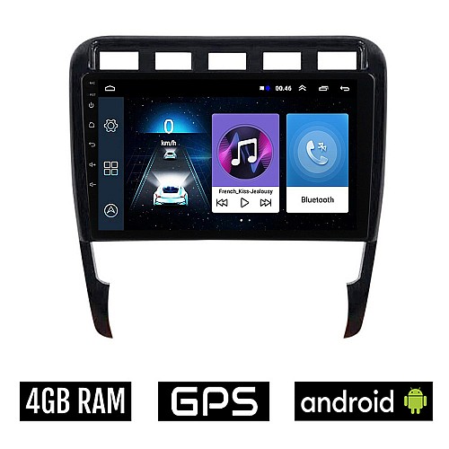 PORSCHE CAYENNE (2002 - 2011) Android οθόνη αυτοκίνητου 4GB με GPS WI-FI (ηχοσύστημα αφής 9" ιντσών OEM Youtube Playstore MP3 USB Radio Bluetooth Mirrorlink εργοστασιακή, 4x60W, AUX) PO93-4GB