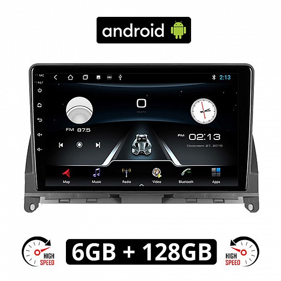 MERCEDES C (W204) 2007 - 2011 Android οθόνη αυτοκίνητου 6GB με GPS WI-FI (ηχοσύστημα αφής 9 ιντσών OEM Youtube Playstore MP3 USB Radio Bluetooth Mirrorlink εργοστασιακή, 4x60W, Benz) ME27-6GB