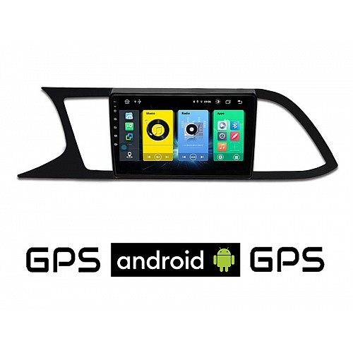 SEAT LEON (μετά το 2012) Android οθόνη αυτοκίνητου με GPS WI-FI (ηχοσύστημα αφής 9" ιντσών OEM Youtube Playstore MP3 USB Radio Bluetooth Mirrorlink εργοστασιακή, 4x60W, AUX) SE72