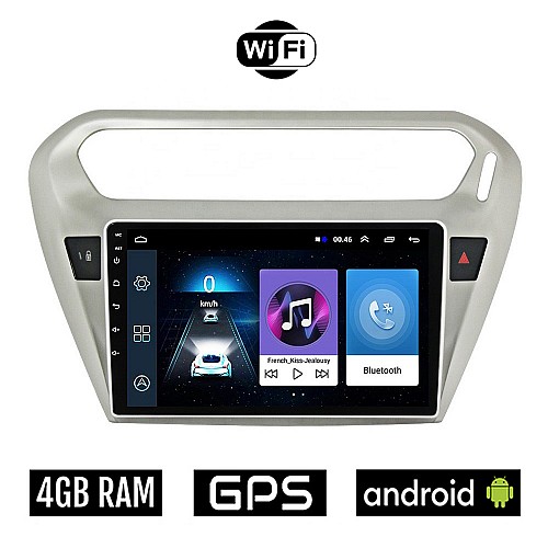 PEUGEOT 301 (μετά το 2013) Android οθόνη αυτοκίνητου 4GB με GPS WI-FI (ηχοσύστημα αφής 9" ιντσών OEM Youtube Playstore MP3 USB Radio Bluetooth Mirrorlink εργοστασιακή, 4x60W, AUX)