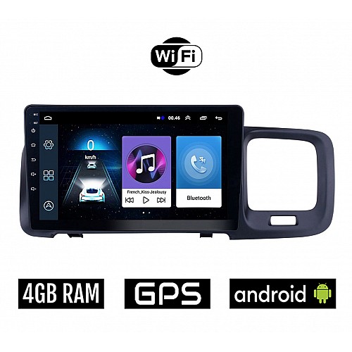 VOLVO S60 (2010 - 2018) Android οθόνη αυτοκίνητου 4GB με GPS WI-FI (ηχοσύστημα αφής 9" ιντσών OEM Youtube Playstore MP3 USB Radio Bluetooth Mirrorlink εργοστασιακή, 4x60W, AUX)