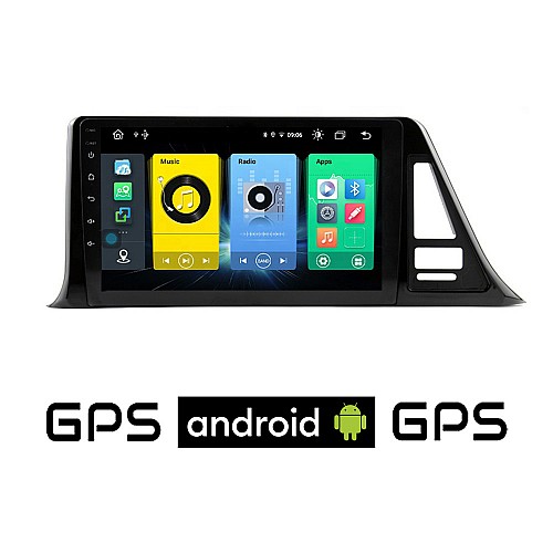 TOYOTA CHR (μετά το 2017) Android οθόνη αυτοκίνητου με GPS WI-FI (ηχοσύστημα αφής 9" ιντσών OEM Youtube Playstore MP3 USB Radio Bluetooth Mirrorlink εργοστασιακή, 4x60W, AUX) TO55