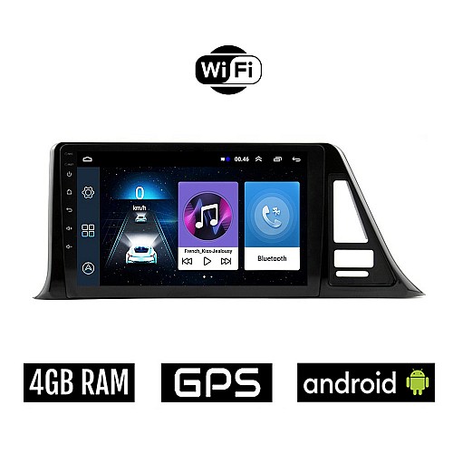 TOYOTA CHR (μετά το 2017) Android οθόνη αυτοκίνητου 4GB με GPS WI-FI (ηχοσύστημα αφής 9" ιντσών OEM Youtube Playstore MP3 USB Radio Bluetooth Mirrorlink εργοστασιακή, 4x60W, AUX)