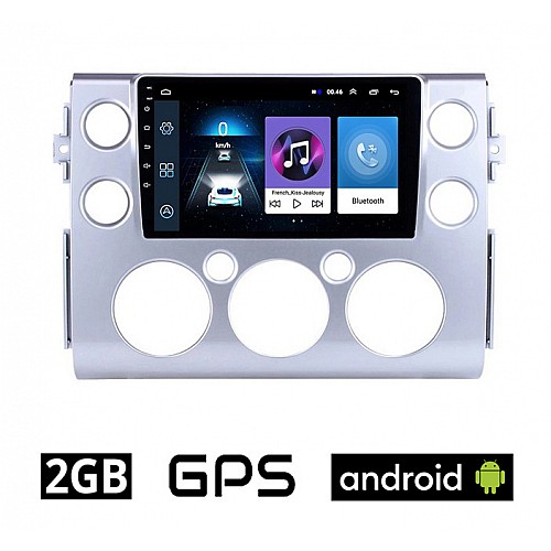 TOYOTA FJ CRUISER (2007 - 2013) Android οθόνη αυτοκίνητου 2GB με GPS WI-FI (ηχοσύστημα αφής 9" ιντσών OEM Youtube Playstore MP3 USB Radio Bluetooth Mirrorlink εργοστασιακή, 4x60W, AUX, πλοηγός)
