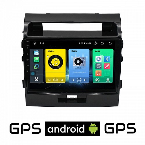 TOYOTA LANDCRUISER (2008 - 2015) Android οθόνη αυτοκίνητου με GPS WI-FI (ηχοσύστημα αφής 10" ιντσών OEM Youtube Playstore MP3 USB Radio Bluetooth Mirrorlink εργοστασιακή, 4x60W, AUX)