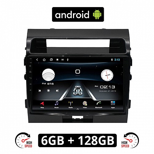 TOYOTA LANDCRUISER (2008 - 2015) Android οθόνη αυτοκίνητου 6GB με GPS WI-FI (ηχοσύστημα αφής 10" ιντσών OEM Youtube Playstore MP3 USB Radio Bluetooth Mirrorlink εργοστασιακή, 4x60W, AUX)