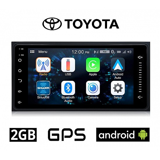 Toyota 2GB Android οθόνη αυτοκινήτου 7 ιντσών (GPS WI-FI Celica RAV4 HILUX Urban Cruiser RAV 4 Youtube Playstore USB ραδιόφωνο Bluetooth ΟΕΜ εργοστασιακού τύπου 4x60 Watt Mirrorlink) 6055