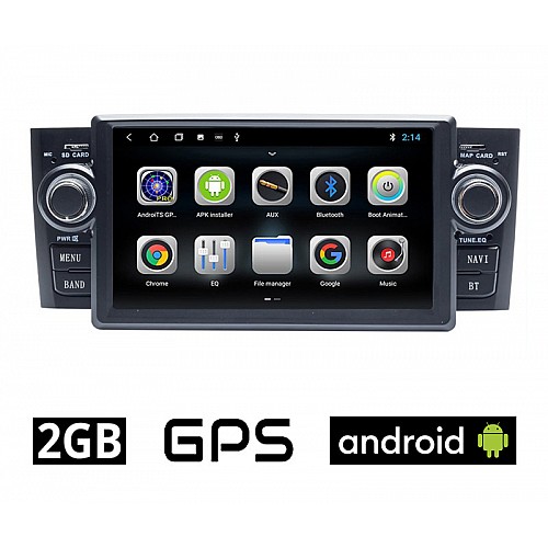 FIAT LINEA (2007-2017) Android οθόνη αυτοκίνητου 2GB με GPS WI-FI DSP (ηχοσύστημα αφής 6.1" ιντσών OEM 2GB Youtube Playstore MP3 USB Radio Bluetooth 4x60W Mirrorlink εργοστασιακού τύπου)