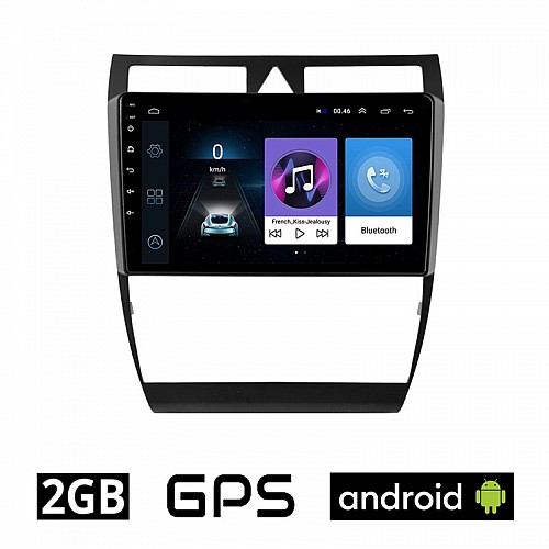 AUDI A6 (1998-2005) Android οθόνη αυτοκίνητου 2GB με GPS WI-FI (ηχοσύστημα αφής 9" ιντσών OEM Youtube Playstore MP3 USB Radio Bluetooth Mirrorlink εργοστασιακή, 4x60W, AUX) AU26-2GB
