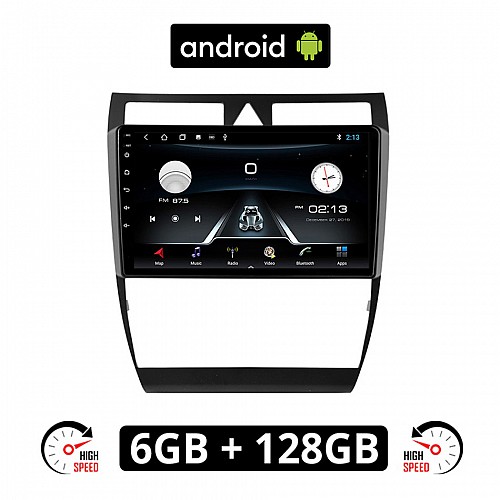 AUDI A6 (1998-2005) Android οθόνη αυτοκίνητου 6GB με GPS WI-FI (ηχοσύστημα αφής 9" ιντσών OEM Youtube Playstore MP3 USB Radio Bluetooth Mirrorlink εργοστασιακή, 4x60W, AUX) AU26-6GB