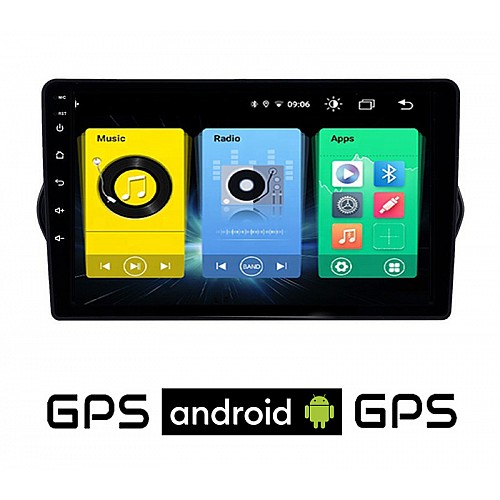 FIAT TIPO (2015 - 2019) Android οθόνη αυτοκίνητου με GPS WI-FI (ηχοσύστημα αφής 9" ιντσών OEM Youtube Playstore MP3 USB Radio Bluetooth Mirrorlink εργοστασιακή, 4x60W, AUX) FI96