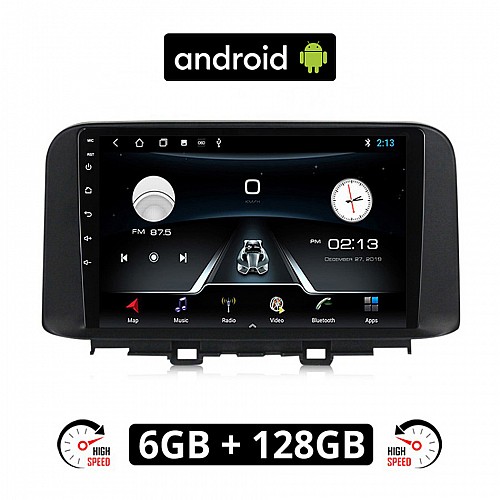 HYUNDAI KONA (μετά το 2017) Android οθόνη αυτοκίνητου 6GB με GPS WI-FI (ηχοσύστημα αφής 10" ιντσών OEM Youtube Playstore MP3 USB Radio Bluetooth Mirrorlink εργοστασιακή, 4x60W, AUX)