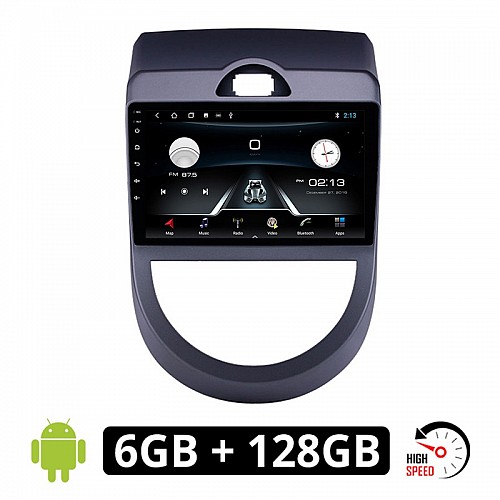 KIA SOUL (2008 - 2013) Android οθόνη αυτοκίνητου 6GB με GPS WI-FI (ηχοσύστημα αφής 9" ιντσών OEM Youtube Playstore MP3 USB Radio Bluetooth Mirrorlink εργοστασιακή, 4x60W, AUX)