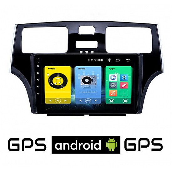 LEXUS ES 300 (2001 - 2006) Android οθόνη αυτοκίνητου με GPS WI-FI (ηχοσύστημα αφής 9 ιντσών OEM Youtube Playstore MP3 USB Radio Bluetooth Mirrorlink εργοστασιακή, 4x60W, AUX) LE12