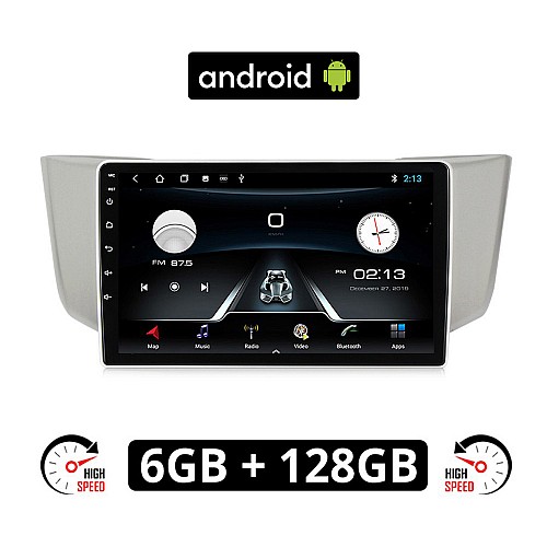 LEXUS RX 300 - 400 (2003 - 2008) Android οθόνη αυτοκίνητου 6GB με GPS WI-FI (ηχοσύστημα αφής 9" ιντσών OEM Youtube Playstore MP3 USB Radio Bluetooth Mirrorlink εργοστασιακή, 4x60W, AUX) LE13-6GB