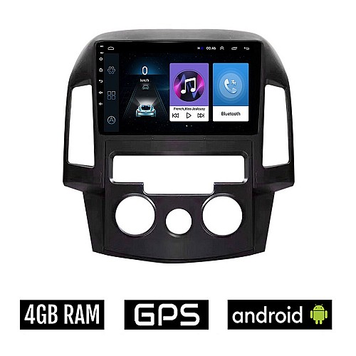 HYUNDAI i30 (2007 - 2012) Android οθόνη αυτοκίνητου 4GB με GPS WI-FI (ηχοσύστημα αφής 9" ιντσών OEM Youtube Playstore MP3 USB Radio Bluetooth Mirrorlink εργοστασιακή, 4x60W, AUX) HY110M-4GB