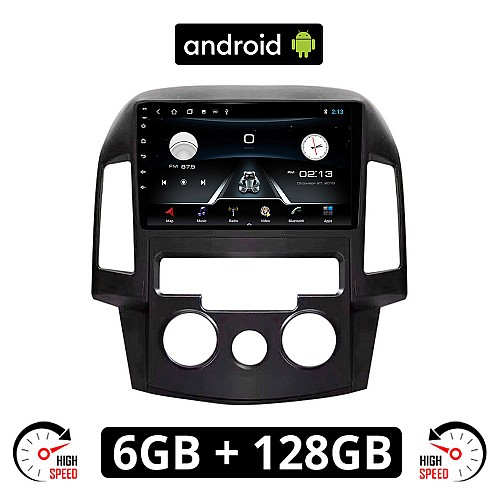 HYUNDAI i30 (2007 - 2012) Android οθόνη αυτοκίνητου 6GB με GPS WI-FI (ηχοσύστημα αφής 9" ιντσών OEM Youtube Playstore MP3 USB Radio Bluetooth Mirrorlink εργοστασιακή, 4x60W, AUX)