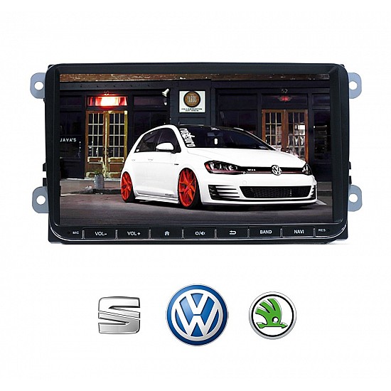 VW SKODA SEAT οθόνη αφής 9 ιντσών με USB Bluetooth Mirrorlink (Volkswagen Golf Polo Passat Octavia 5 6 Leon MP3 Video Radio ΟΕΜ ηχοσύστημα αυτοκινήτου multimedia) V9091