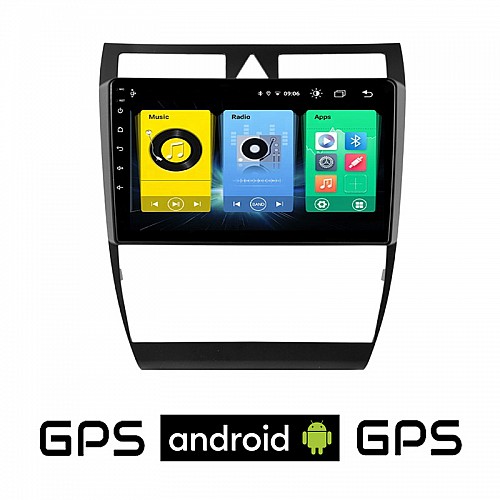 AUDI A6 (1998-2005) Android οθόνη αυτοκίνητου με GPS WI-FI (ηχοσύστημα αφής 9" ιντσών OEM Youtube Playstore MP3 USB Radio Bluetooth Mirrorlink εργοστασιακή, 4x60W, AUX) AU26