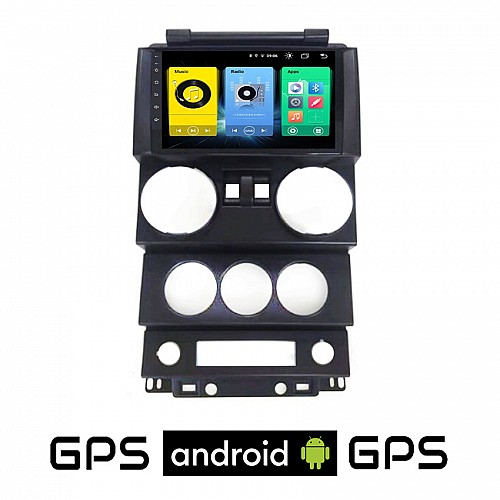 JEEP WRANGLER (2006 - 2011) Android οθόνη αυτοκίνητου με GPS WI-FI (ηχοσύστημα αφής 9" ιντσών OEM Youtube Playstore MP3 USB Radio Bluetooth Mirrorlink εργοστασιακή, 4x60W, AUX) JE88