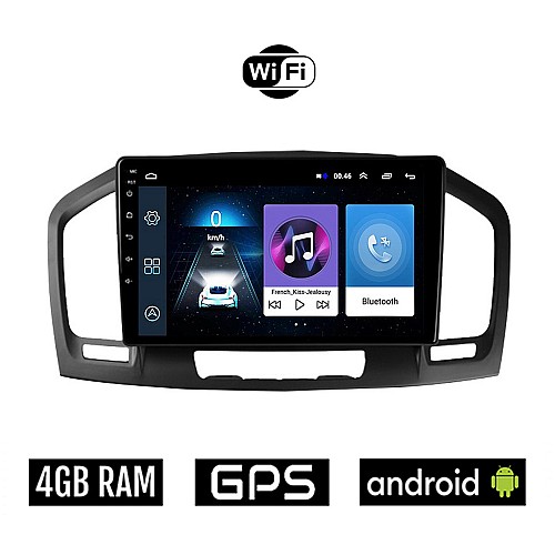 OPEL INSIGNIA (2008 - 2013) Android οθόνη αυτοκίνητου 4GB με GPS WI-FI (ηχοσύστημα αφής 9" ιντσών OEM Youtube Playstore MP3 USB Radio Bluetooth Mirrorlink εργοστασιακή, 4x60W, AUX) OP14-4GB