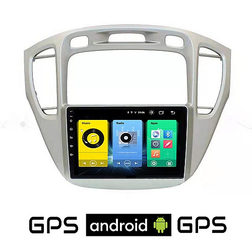 TOYOTA HIGHLANDER (2002 - 2009) Android οθόνη αυτοκίνητου με GPS WI-FI (ηχοσύστημα αφής 9" ιντσών OEM Youtube Playstore MP3 USB Radio Bluetooth Mirrorlink εργοστασιακή, 4x60W, AUX)