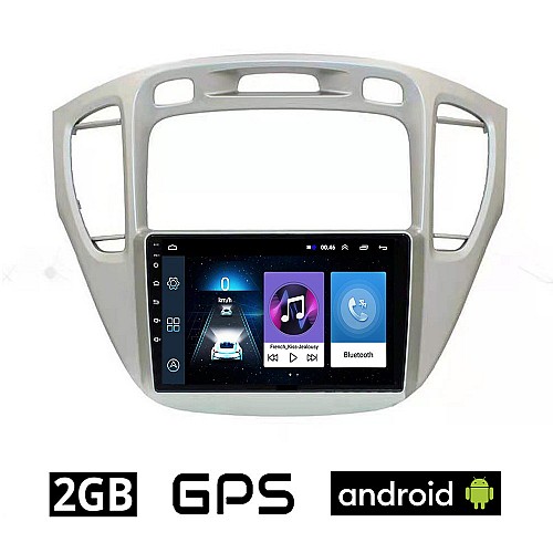 TOYOTA HIGHLANDER (2002 - 2009) Android οθόνη αυτοκίνητου 2GB με GPS WI-FI (ηχοσύστημα αφής 9" ιντσών OEM Youtube Playstore MP3 USB Radio Bluetooth Mirrorlink εργοστασιακή 4x60W, AUX)