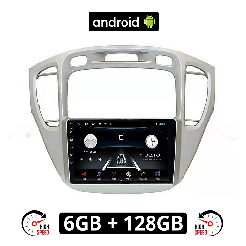 TOYOTA HIGHLANDER (2002 - 2009) Android οθόνη αυτοκίνητου 6GB με GPS WI-FI (ηχοσύστημα αφής 9" ιντσών OEM Youtube Playstore MP3 USB Radio Bluetooth Mirrorlink εργοστασιακή, 4x60W, AUX)