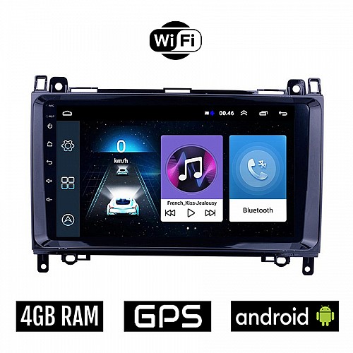 VOLKSWAGEN CRAFTER (2006 - 2017) VW Android οθόνη αυτοκίνητου 4GB με GPS WI-FI (ηχοσύστημα αφής 9" ιντσών OEM Youtube Playstore MP3 USB Radio Bluetooth εργοστασιακή, 4x60W)