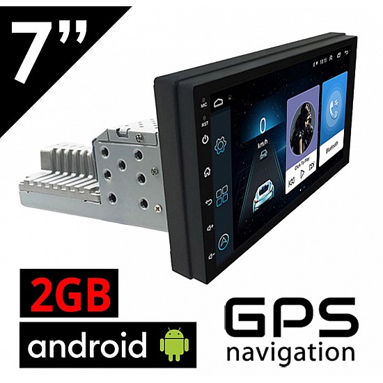 CAMERA + 1DIN Android οθόνη αυτοκινήτου 7 ιντσών με GPS (ηχοσύστημα WI-FI, Youtube, USB, 1DIN, MP3, MP5, Bluetooth, Mirrorlink, Universal, 2GB, 4x60W, AUX, GPS) 4922