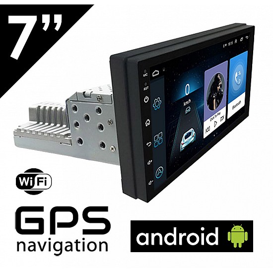 CAMERA + 1DIN Android οθόνη αυτοκινήτου 7 ιντσών με GPS (ηχοσύστημα WI-FI, Youtube, USB, 1DIN, MP3, MP5, Bluetooth, Mirrorlink, Universal, 4x60W, AUX, GPS) 4923