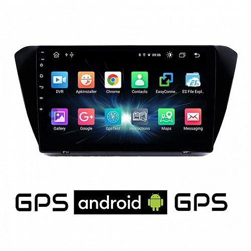 CAMERA + SKODA SUPERB μετά το 2015 Android οθόνη αυτοκίνητου με GPS WI-FI (ηχοσύστημα αφής 10" ιντσών OEM Youtube Playstore MP3 USB Radio Bluetooth Mirrorlink εργοστασιακή, 4x60W, AUX)