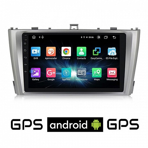 CAMERA + TOYOTA AVENSIS (2009 - 2016) Android οθόνη αυτοκίνητου με GPS WI-FI (ηχοσύστημα αφής 9" ιντσών OEM Youtube Playstore MP3 USB Radio Bluetooth Mirrorlink εργοστασιακή, 4x60W, AUX) 5016
