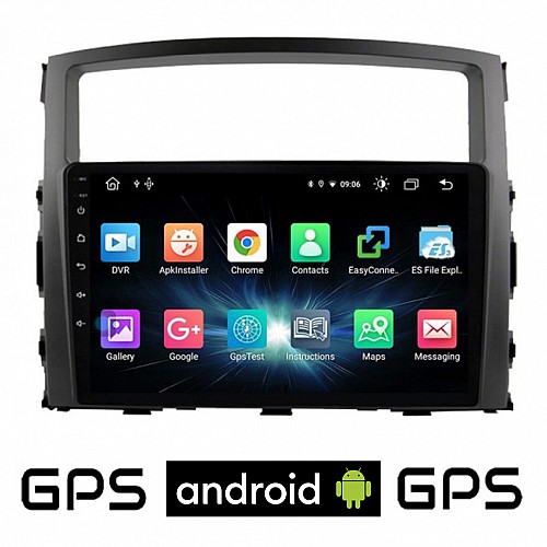 CAMERA + MITSUBISHI PAJERO (2006 - 2013) Android οθόνη αυτοκίνητου με GPS WI-FI (ηχοσύστημα αφής 9" ιντσών OEM Youtube Playstore MP3 USB Radio Bluetooth Mirrorlink εργοστασιακή, 4x60W, AUX)