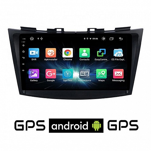 CAMERA + SUZUKI SWIFT (2011 - 2016) Android οθόνη αυτοκίνητου με GPS WI-FI (ηχοσύστημα αφής 9" ιντσών OEM Youtube Playstore MP3 USB Radio Bluetooth Mirrorlink εργοστασιακή, 4x60W, AUX) 5050