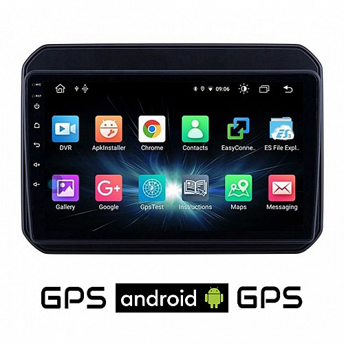 CAMERA + SUZUKI IGNIS (μετά το 2016) Android οθόνη αυτοκίνητου με GPS WI-FI (ηχοσύστημα αφής 9" ιντσών OEM Youtube Playstore MP3 USB Radio Bluetooth Mirrorlink εργοστασιακή, 4x60W, AUX)